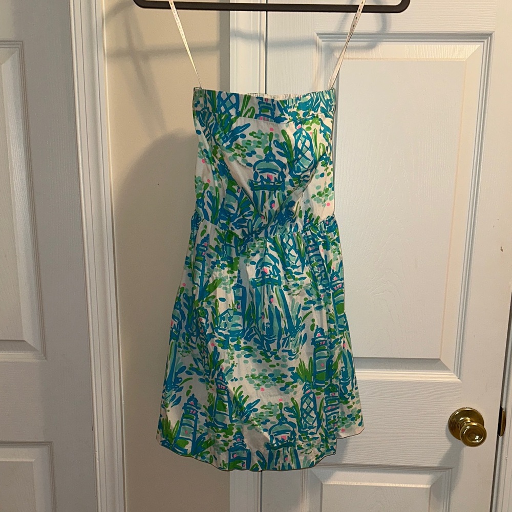 Lilly Pulitzer Blue and Green Dress